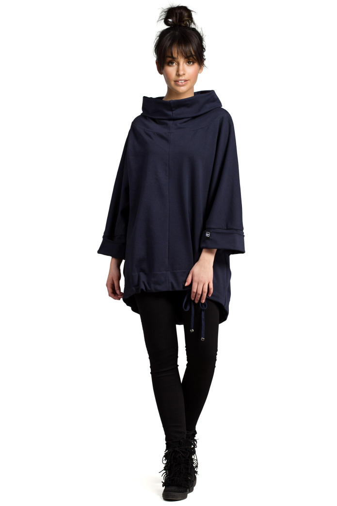 Bluza damska - Oversize - granatowa